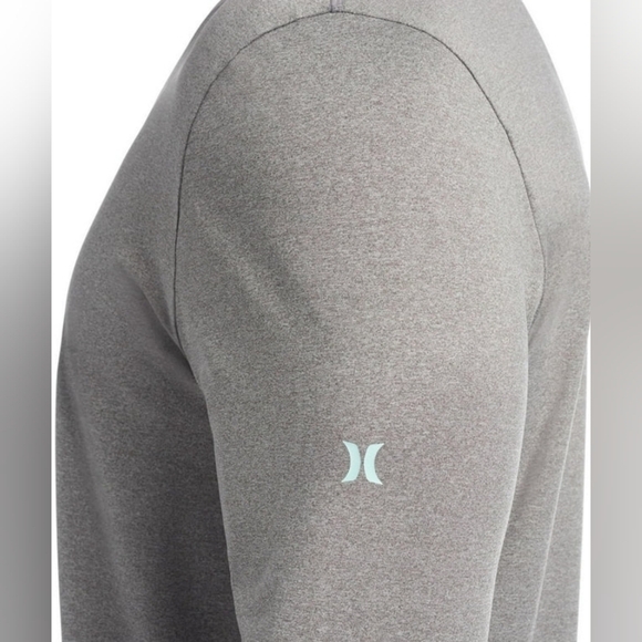 Men's Hurley Long Sleeve Moisture Wicking Shirt, Grey, Large, Pre-owned - Picture 5 of 9